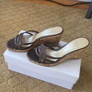 Black and cork wedges from the LOFT